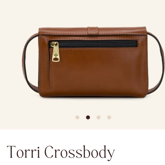 Patricia Nash Brown Leather Crossbody Bag - Picture 2 of 6